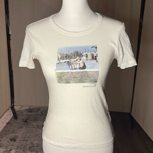BDG White T-Shirt with Skater Print